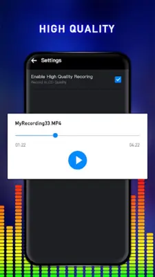 Voice Recorder Sound Recorder android App screenshot 2