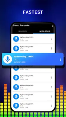 Voice Recorder Sound Recorder android App screenshot 3